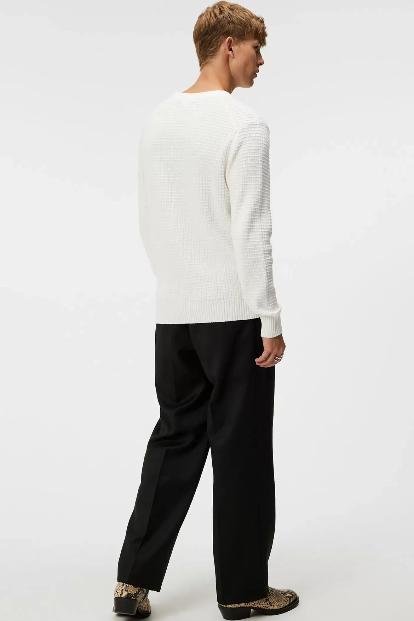 Strikkevarer|J.Lindeberg Strikkevarer Archer Structure Sweater