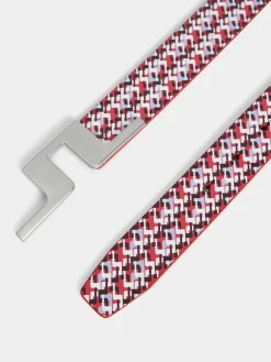 Belter|J.Lindeberg Belter Betsy Printed Leather Belt