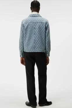 Jakker|J.Lindeberg Jakker Cam Jacquard Denim Jacket