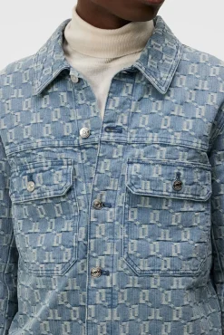 Jakker|J.Lindeberg Jakker Cam Jacquard Denim Jacket