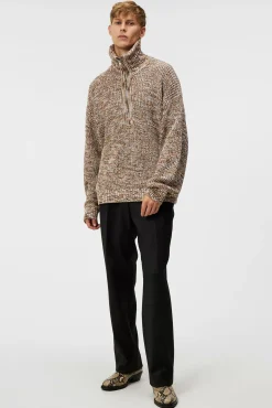 Strikkevarer|J.Lindeberg Strikkevarer Chester Jacquard Quarter Zip