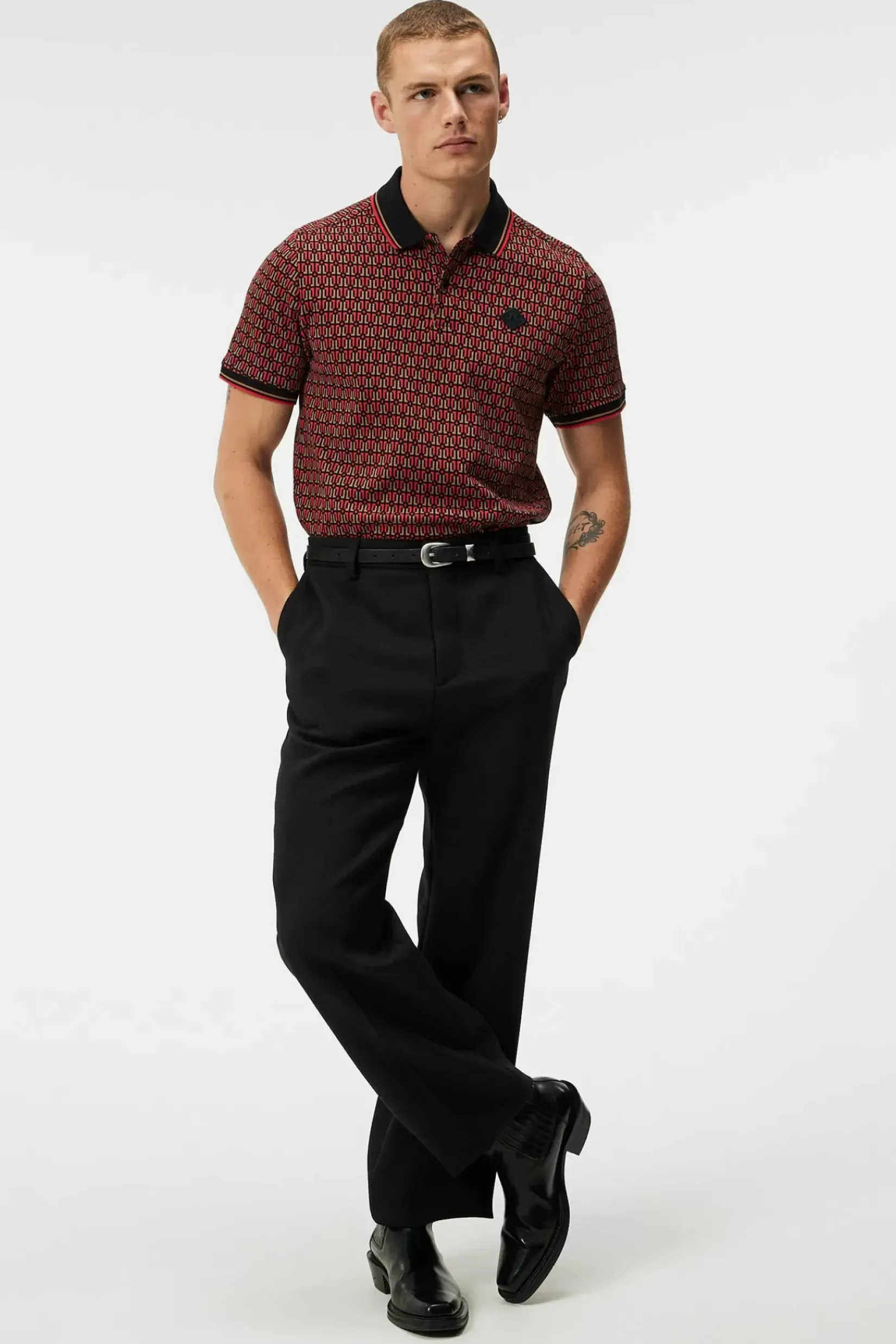 Poloskjorter|J.Lindeberg Poloskjorter Deklan Jacquard Polo