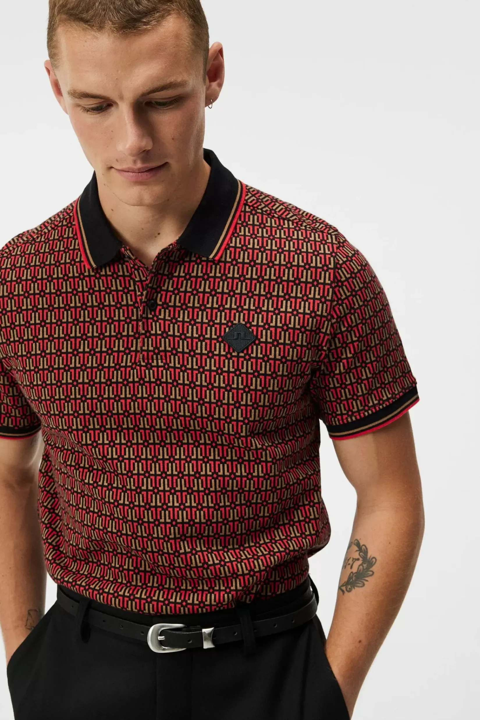Poloskjorter|J.Lindeberg Poloskjorter Deklan Jacquard Polo