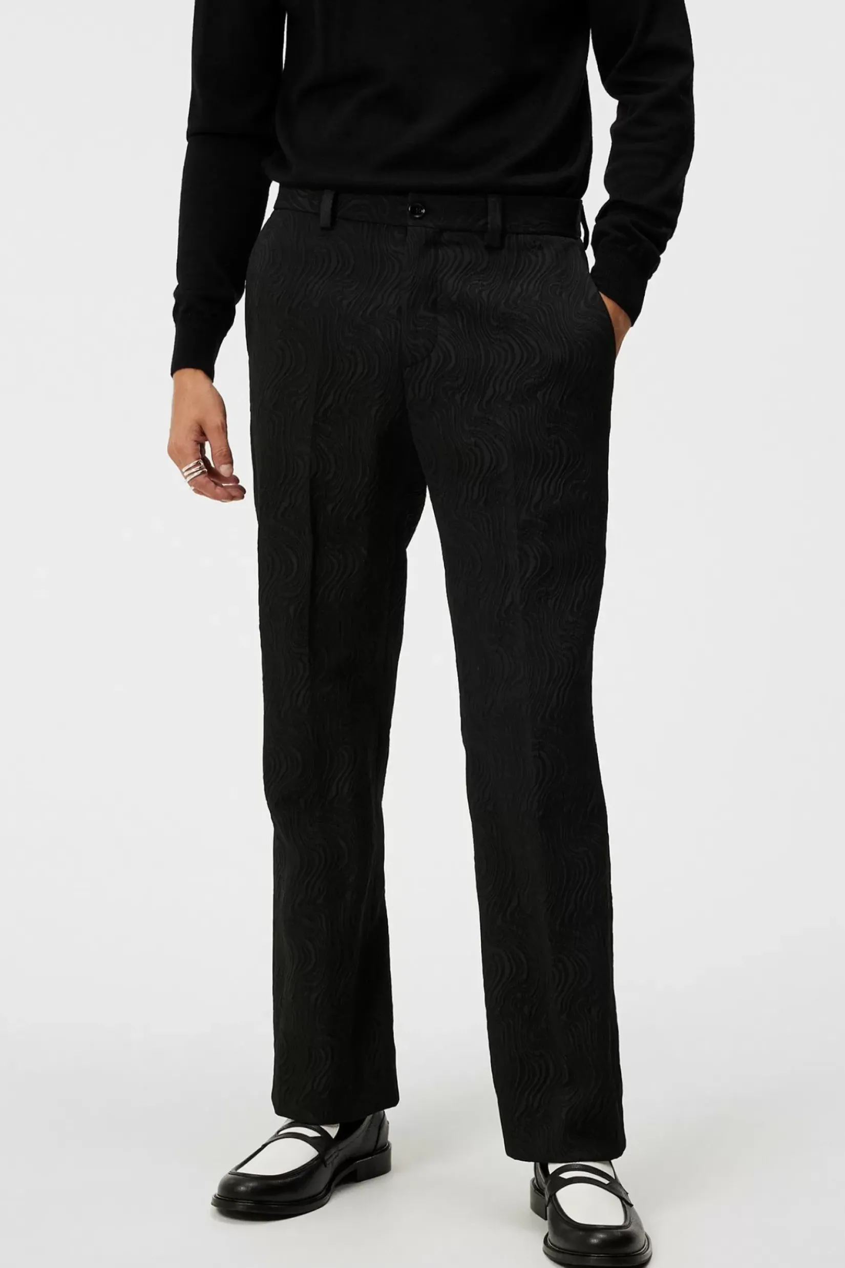Skreddersydde bukser|Bukse|J.Lindeberg Skreddersydde bukser|Bukse Dropper Jacquard Swirl Pants