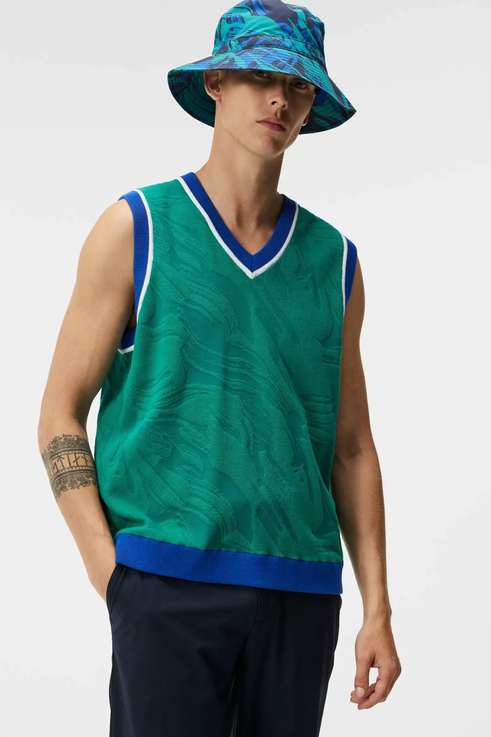 Strikkevarer|J.Lindeberg Strikkevarer Finely Knitted Vest