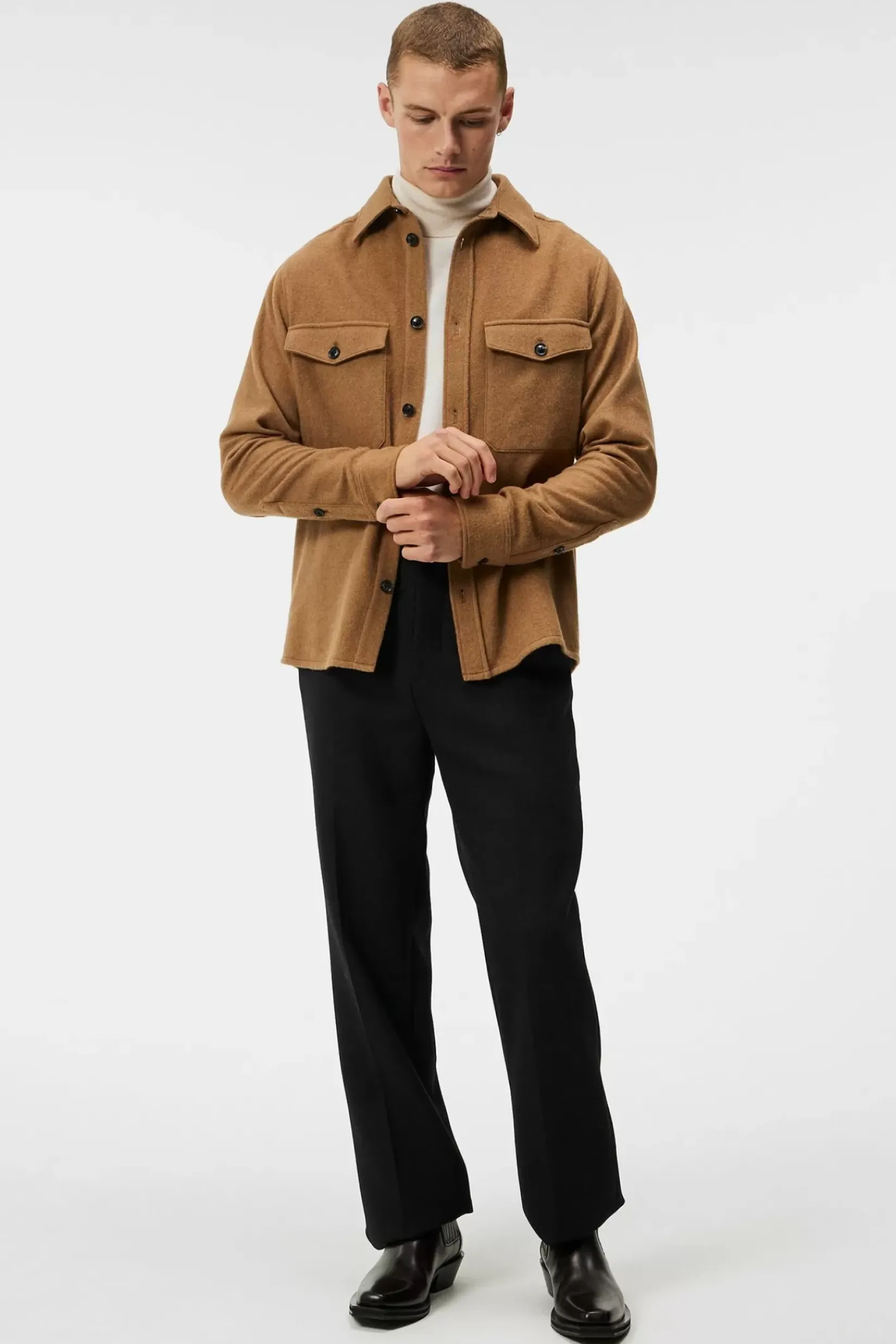 Overskjorter|Jakker|J.Lindeberg Overskjorter|Jakker Flat Wool Overshirt