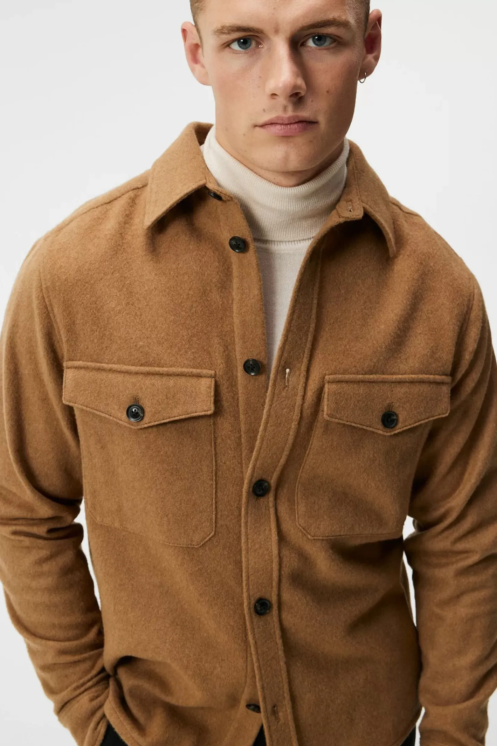 Overskjorter|Jakker|J.Lindeberg Overskjorter|Jakker Flat Wool Overshirt