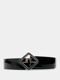 Belter|J.Lindeberg Belter Gary High Shine Leather Belt