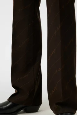 Skreddersydde bukser|Bukse|J.Lindeberg Skreddersydde bukser|Bukse Gomor Brown Stripe Pants