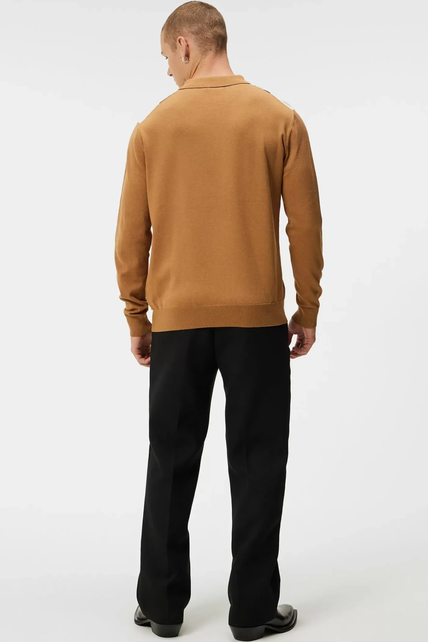 Strikkevarer|J.Lindeberg Strikkevarer Heden Striped Knitted Polo