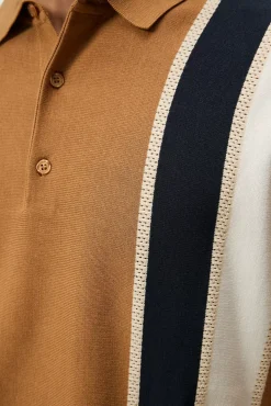 Strikkevarer|J.Lindeberg Strikkevarer Heden Striped Knitted Polo