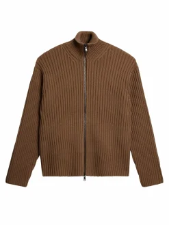 Strikkevarer|J.Lindeberg Strikkevarer Kellan Cotton Full Zip Knit