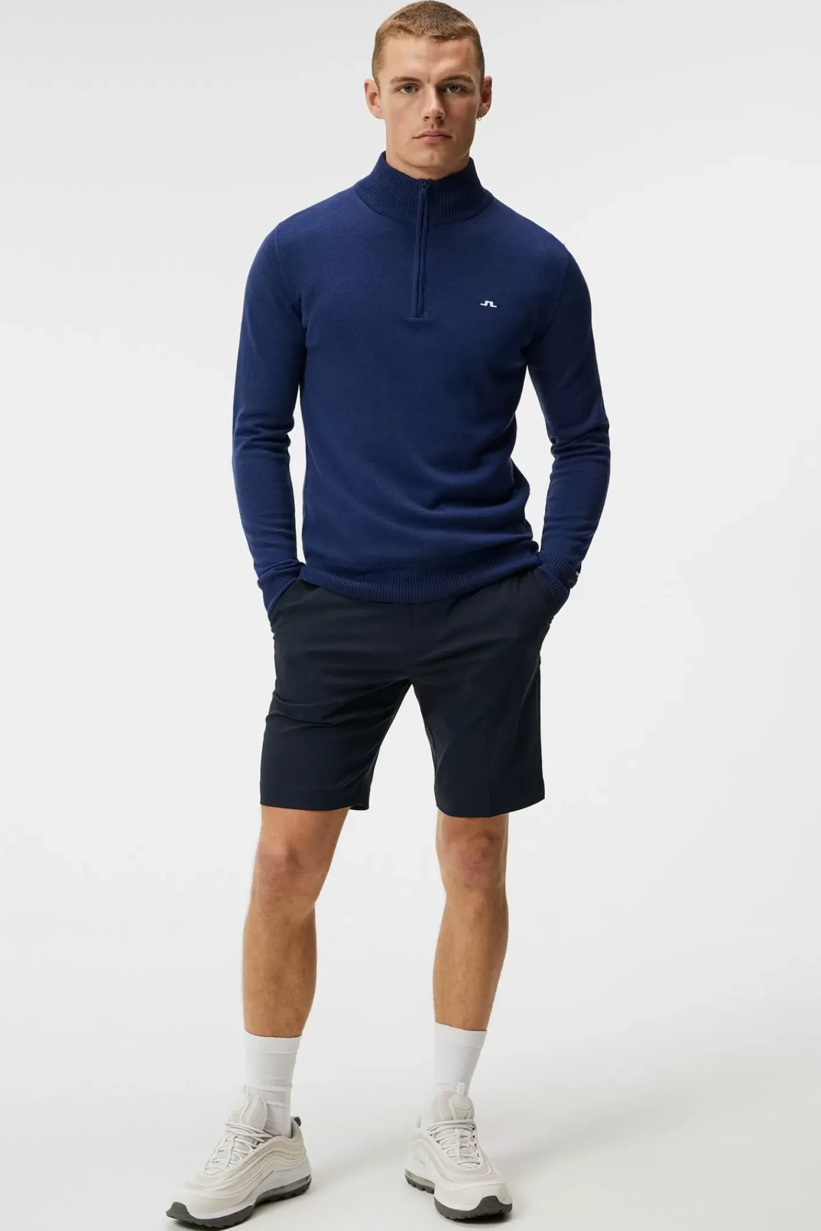 Strikkevarer|J.Lindeberg Strikkevarer Kian Zipped Sweater