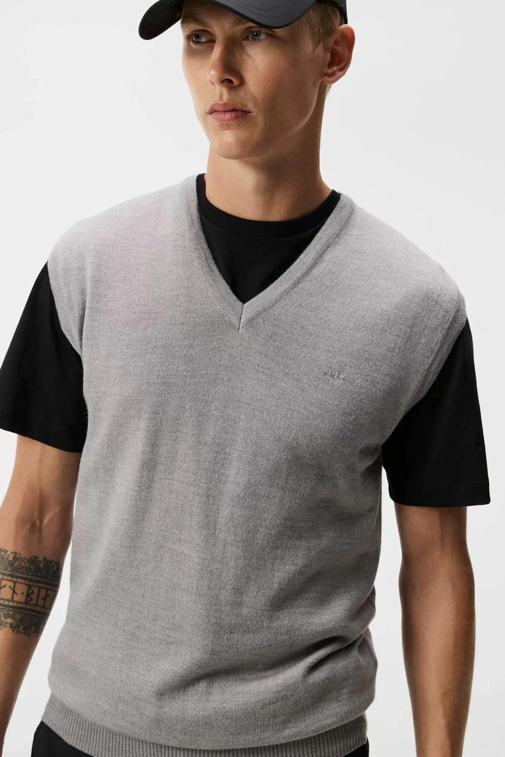 Strikkevarer|J.Lindeberg Strikkevarer Liam Knitted Vest