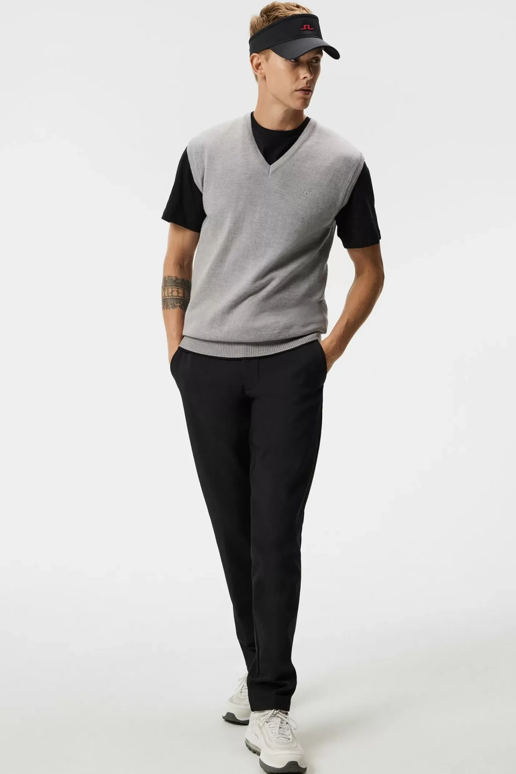 Strikkevarer|J.Lindeberg Strikkevarer Liam Knitted Vest