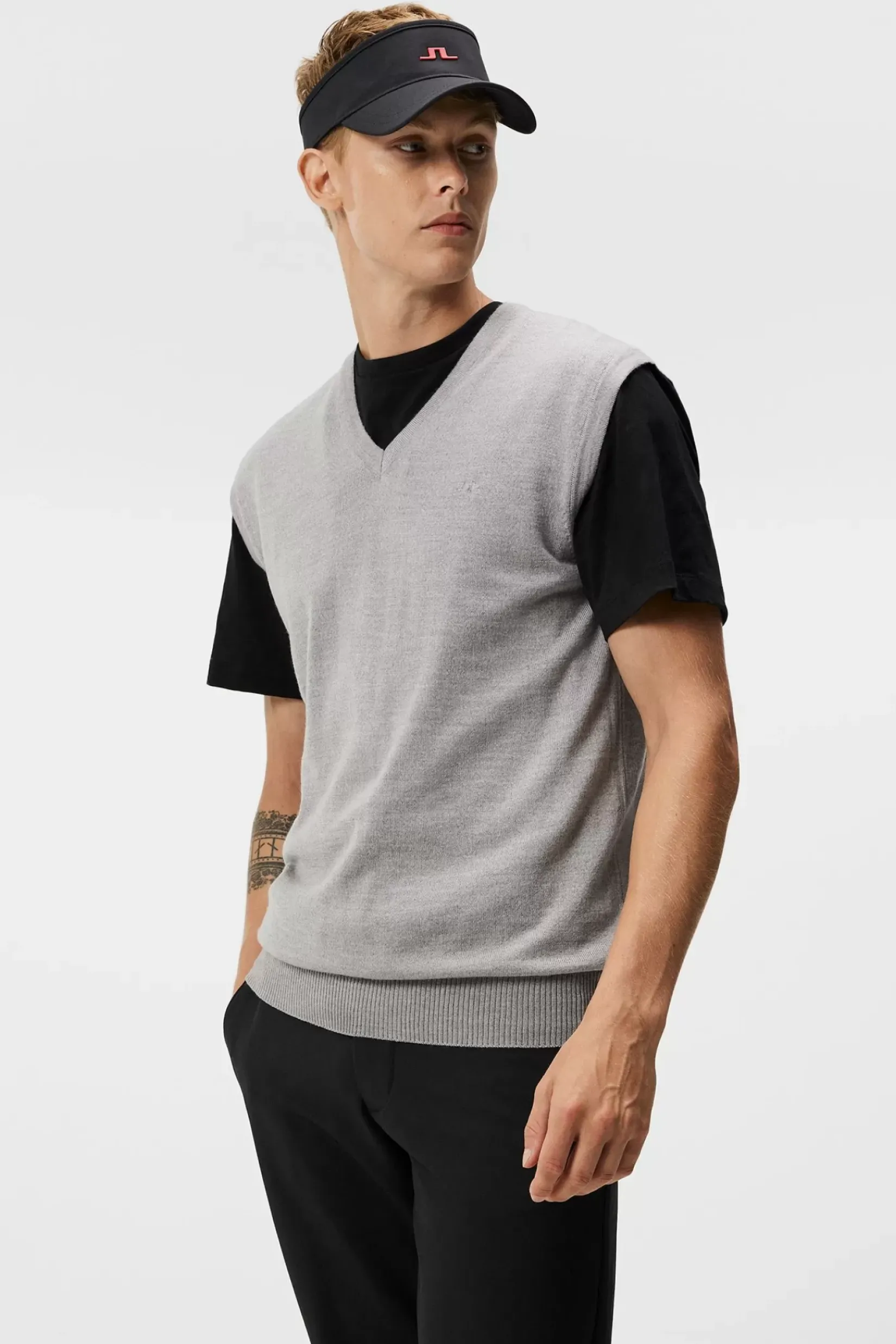 Strikkevarer|J.Lindeberg Strikkevarer Liam Knitted Vest