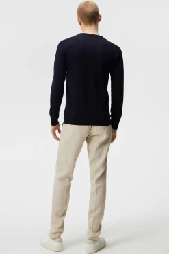 Strikkevarer|J.Lindeberg Strikkevarer Lyle Merino Crew Neck Sweater