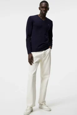 Strikkevarer|J.Lindeberg Strikkevarer Lymann Merino V-Neck Sweater