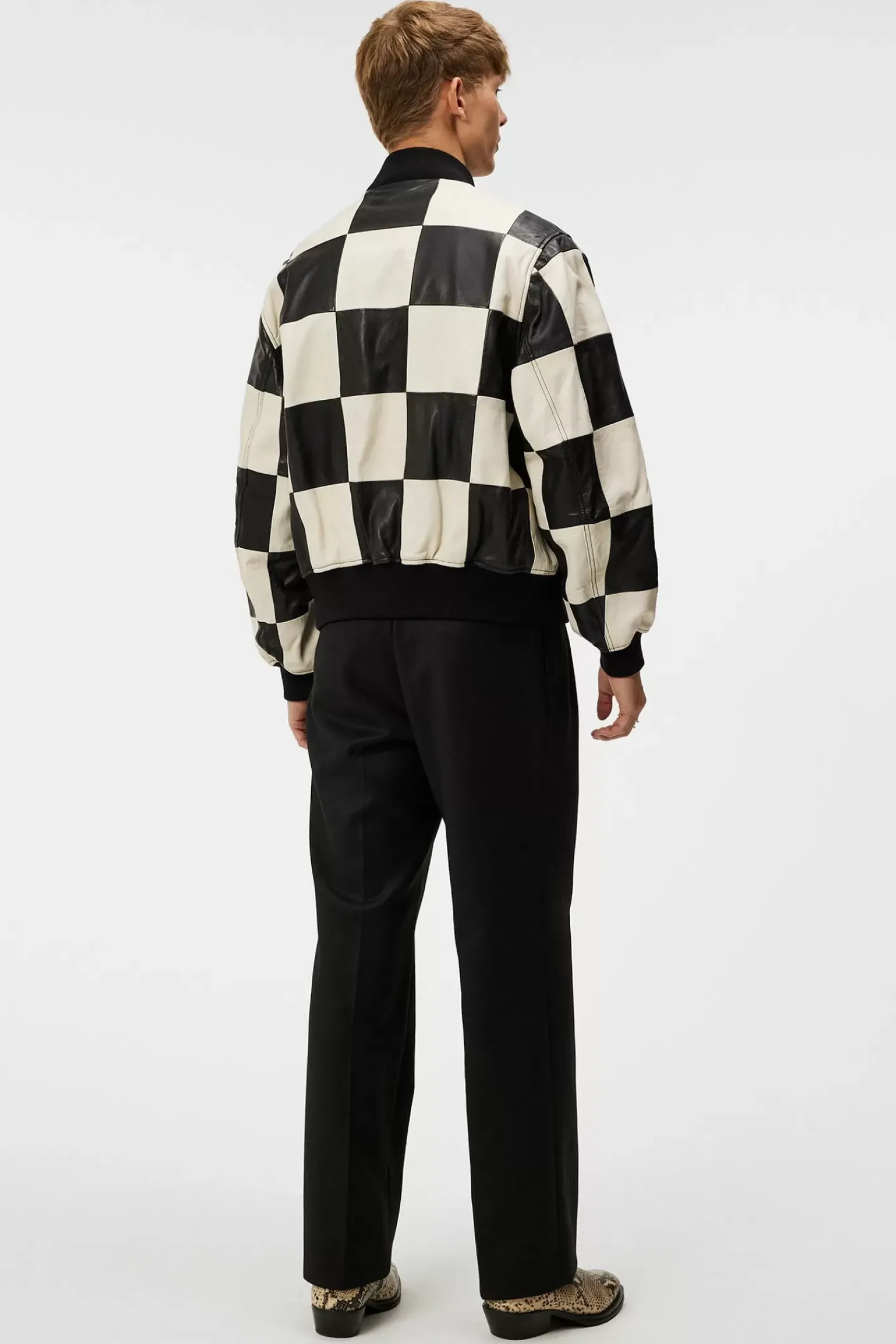 Jakker|J.Lindeberg Jakker Milan Patchwork Leather Jacket