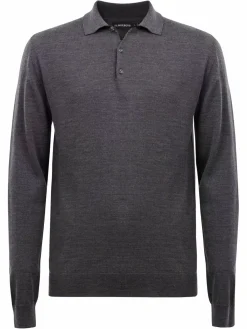 Strikkevarer|J.Lindeberg Strikkevarer Noel Light Merino Polo Shirt