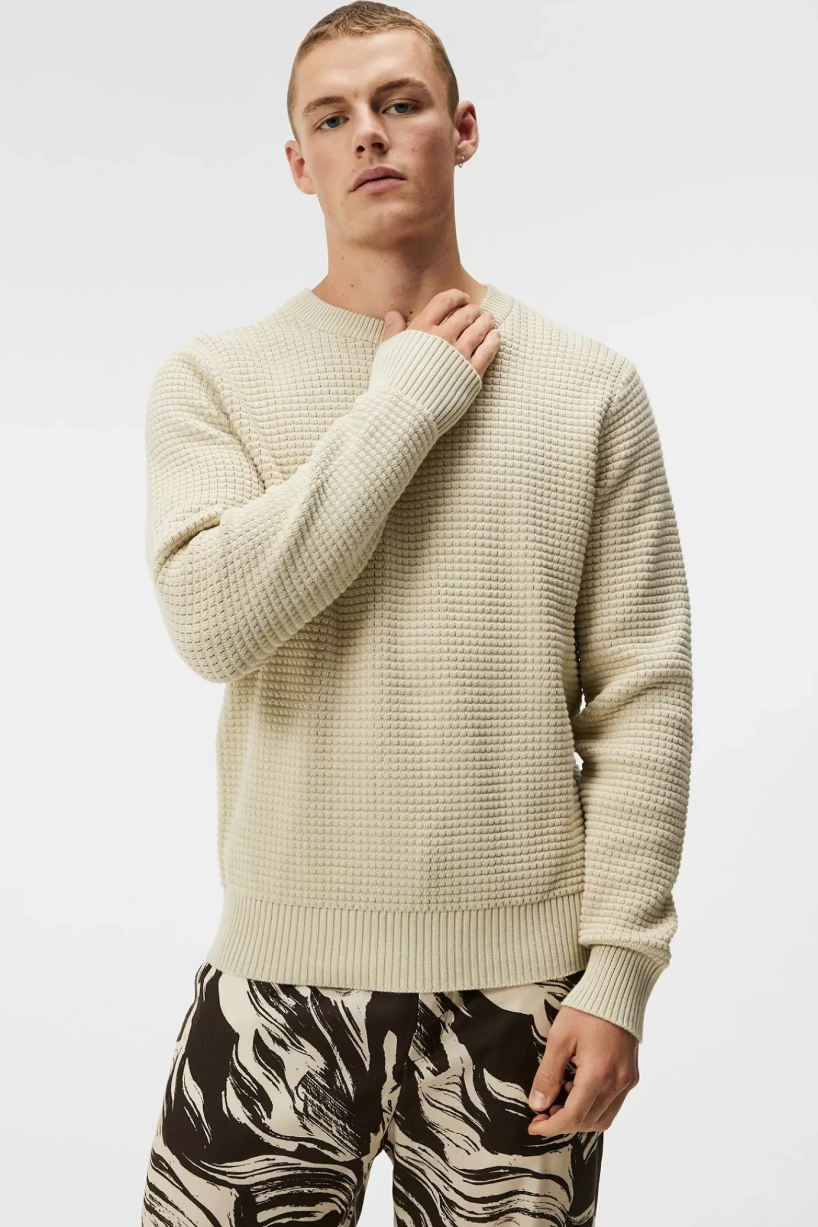 Strikkevarer|J.Lindeberg Strikkevarer Oliver Structure Sweater