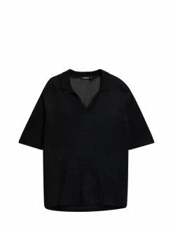 Strikkevarer|J.Lindeberg Strikkevarer Saul Open Collar Polo