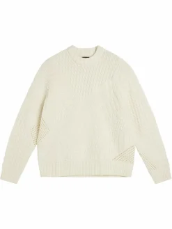 Strikkevarer|J.Lindeberg Strikkevarer Savio Cable Knit Mock Neck