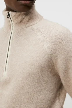 Strikkevarer|J.Lindeberg Strikkevarer Wilton Half Zip Sweater