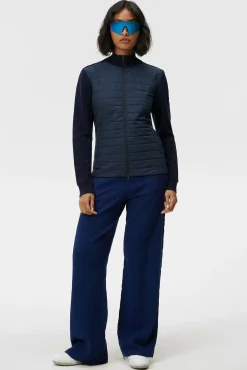 Jakker|Strikkevarer|J.Lindeberg Jakker|Strikkevarer Wren Knitted Hybrid Jacket